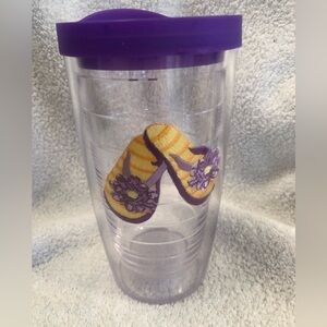Tervis Flip Flop Double Wall Tumbler Cup With Slide Lid Like New Condition